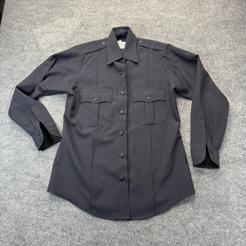 Elbeco Classic TexTrop Shirt Mens Medium M Black Police Security Long Sleeve